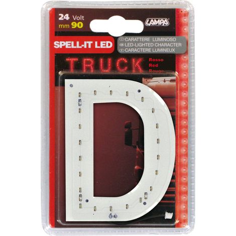 Spell-It Led, 90 mm, 24V - Rosso - D
