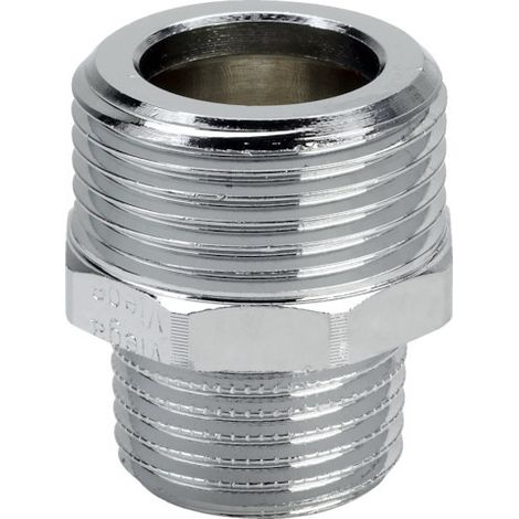 Viega Gewindestutzen 448189 G 3/4xR 1/2, Rotguss verchromt (1/3)