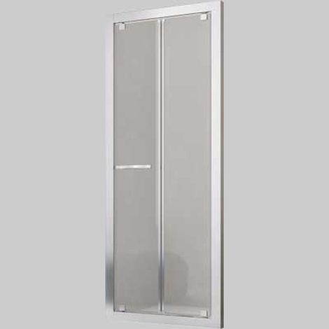 "PORTA DOCCIA A SOFFIETTO ""OXI.SLIDE"" VETRO STAMPATO C - 96-104 cm Ap.67"