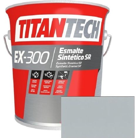 ESMALTE S/R EX300 GRIS RAL 7035 4L. TITANTECH