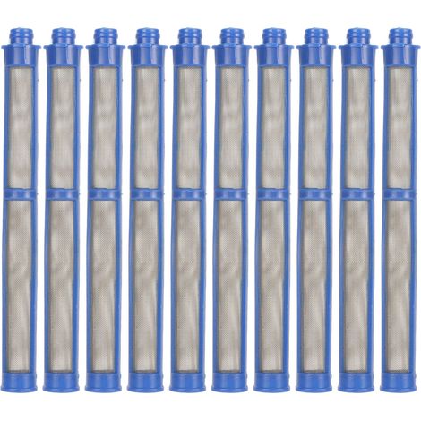 Filter für Airless-Farbspritzpistolen, 10 Stück, Ersatzfilter, hocheffizientes Farbspritzzubehör, blau, 100 Mesh.