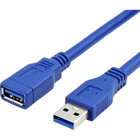 Cable prolongador USB 3.0 macho a hembra 0.50 M Azul (1/4)