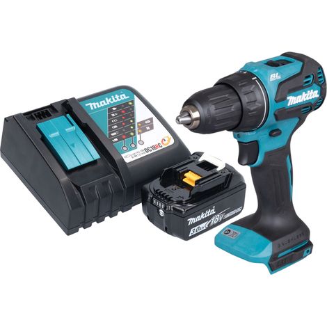 Taladro atornillador a batería Makita DDF 490 RF1 18 V 65 Nm 1/2" sin escobillas + 1 batería de 3,0 Ah + cargador (1/5)