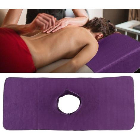 Serviette de Massage à la Vapeur Lavable, 35x90 cm, Soins Spa Visage et Corps, Violet (1/5)