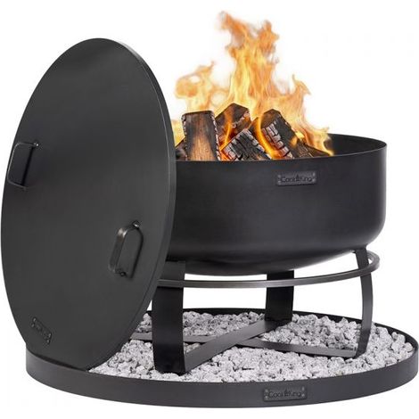 Braséro VIKING XXL 80cm acier profond couvercle CookKing PACK-111562-2