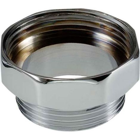 Prolunga ridotta 1" maschio x 1"1/4 femmina per sifoni in ottone cromato Oter