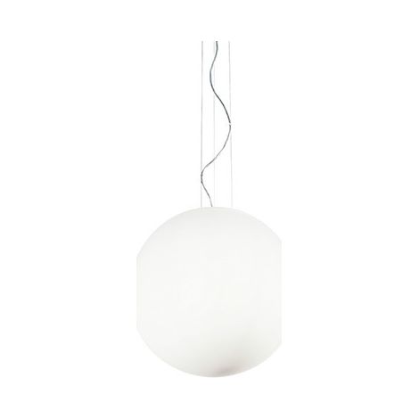 Ideal Lux Mapa Bianco - Luminaire suspendu à 1 ampoule très grand globe blanc, E27 (1/2)