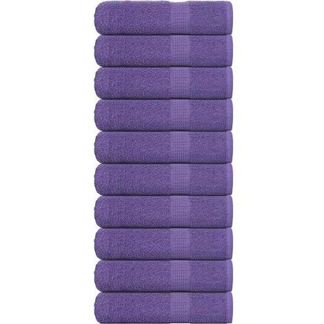 Serviettes de douche FROGN, lot de 10, lilas, 70 x 140 cm, 360 g/m²