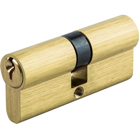 Europrofilzylinder "R13,5" 40x40mm aus Messing (inkl. 3 gezähnten Schlüsseln) (1/2)