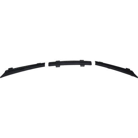Bandeau cache-chassis avant étanche anti-poussière noir pour Tesla Model 3 2017-2022, fixation adhésive solide, ABS et caoutchouc, kit 3 bandes + joint + spatule + 2 clips (1/5)