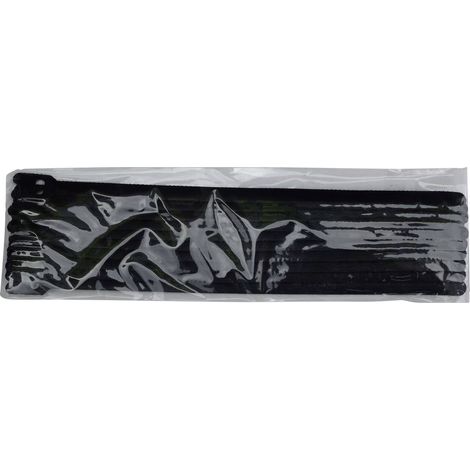 TRU COMPONENTS 801-330-Bag Fascette a strappo per raggruppare Lato morbido e lato rigido Nero 10 pz. (1/5)