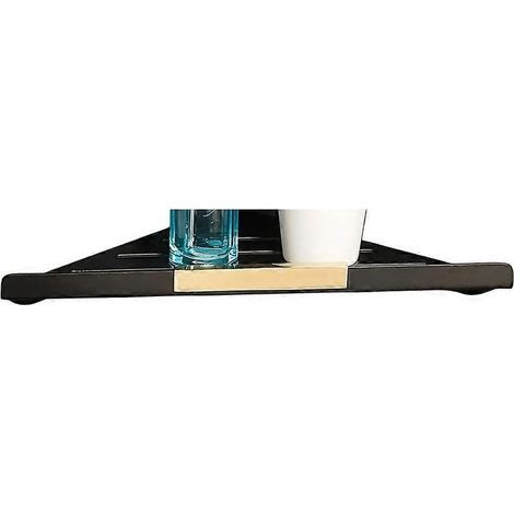 Étagère d'angle murale triangulaire pour salle de bain, rangement pour articles de toilette et cosmétiques B (1/5)