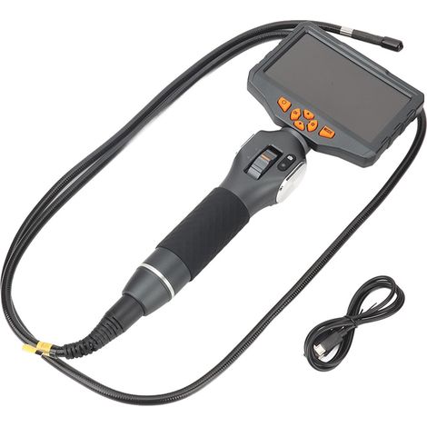 Endoscope Industriel 1080P 210° Rotatif Double 5 Pouces Écran IPS Caméra d'Inspection pour Réparation Auto Entretien Mécanique (1/5)