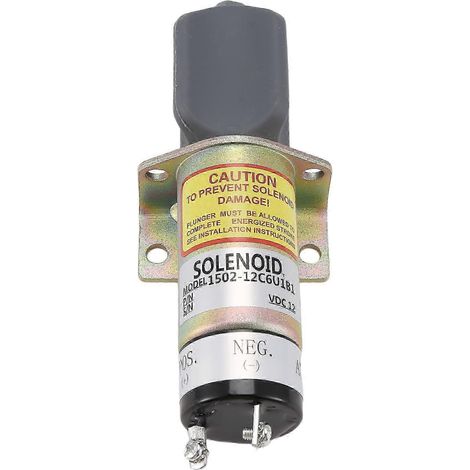Électrovanne d'arrêt de carburant 1502-12C6U1B1 12V Électrovanne d'arrêt pour moteurs de la série T6.3544 4.108 1502-12C (1/5)