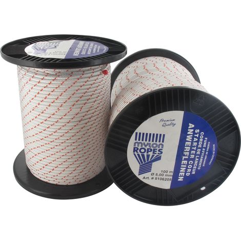 Rouleau de corde lanceur - Diamètre 4,0 mm - Longueur 100 m - MYLON (1/2)