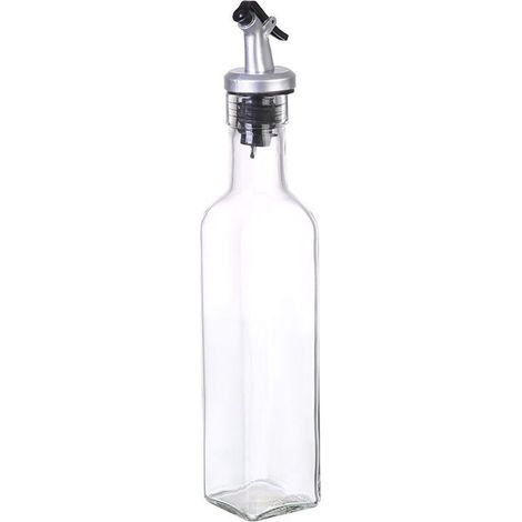 Bouteille d'huile d'olive 250ml, verseur pour distributeur d'huile d'olive, huile d'olive, vinaigre et autres liquides - Set de verseurs d'huile d'olive 3 en 1 (1/4)