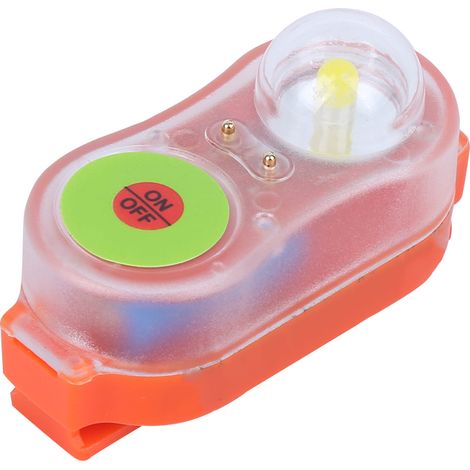 Luce LED arancione per giubbotto di salvataggio: illuminazione automatica e impermeabile. (1/5)