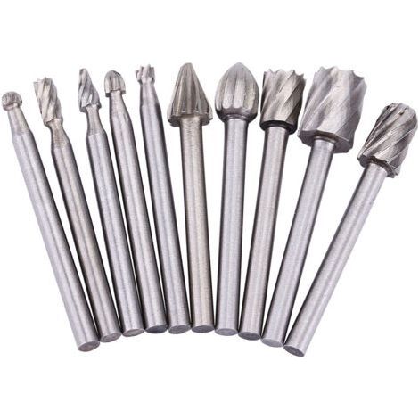 Set of 10 High Speed Steel Grinding Wheels for Metal Lathe and Rotary Milling Machine Carpentry - (1/3)