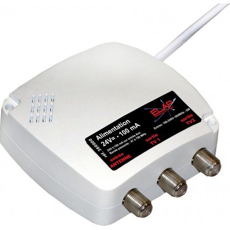 Alimentation 230Vac / 24Vcc - 100 mA 2 sorties TV ELAP 360000 (1/2)