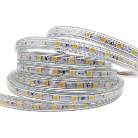LED-Streifen mit Schalter, 1 m, 220 V, IP65 wasserdicht, blau (1/5)