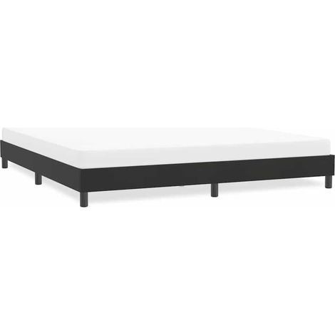 Bettgestell ohne Matratze Schwarz 180x210 cm Samt