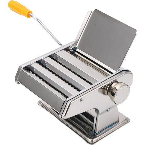 Stainless Steel Pasta Machine, Homemade Spaghetti Manual Pasta Maker with Non-Slip Handle, for Tagliatelle Lasagna MUMU