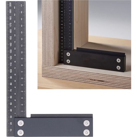 L-förmiges Lineal aus Aluminiumlegierung zum Markieren von Holz (1/5)
