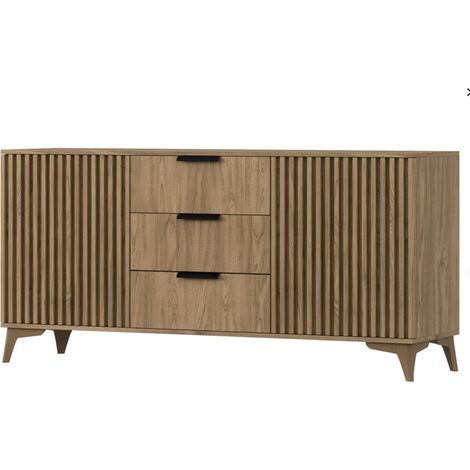 Buffet 2 portes 3 tiroirs Esteban Bois (1/5)