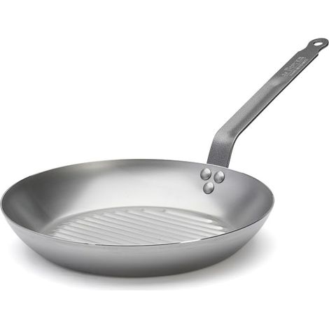 De Buyer 5530.30, Padella bistecchiera Carbone Plus, 30 cm (1/4)
