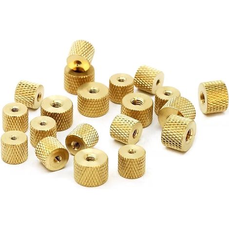 Écrous à oreilles moletés en laiton M2 M2.5 M3 M4 (10 pièces, M4) (1/4)