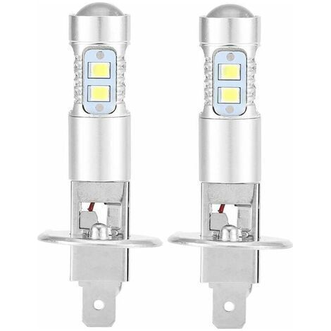 Green Mobility-Ampoules de phares, 2x H1 6000K Ultra White 100W Kit d'ampoules de phares à LED pour feux de croisement (1/5)