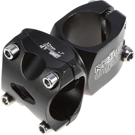 Potence de vélo de route/VTT en alliage d'aluminium (noire, 31,8 x 32 mm) (1/5)