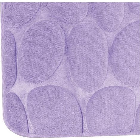 Tapis de bain Microfibre PEBBLE 50x80cm Lavande MSV
