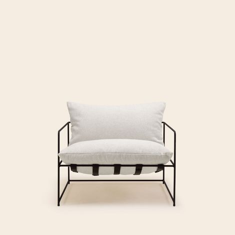 Fauteuil en Structure métal et tissé Glory ALCENO (1/4)