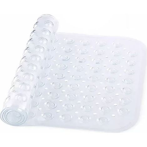 Tapis de bain antidérapant avec ventouses en PVC, tapis de sécurité pour douche et baignoire, tapis de massage (1/4)