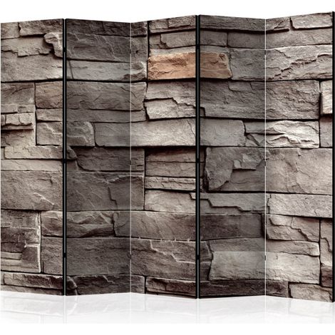 Paravent 5 Volets "Wall of Silence" 172x225cm (1/2)
