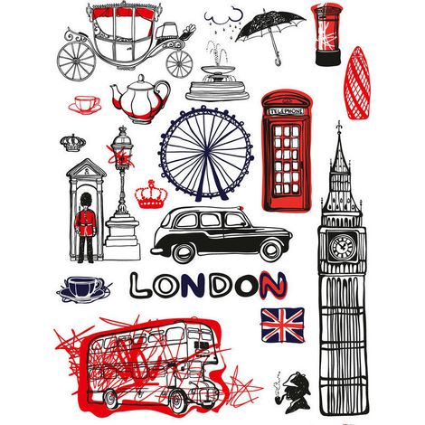 Sticker mural - Londres - 65 x 85 cm (1/4)