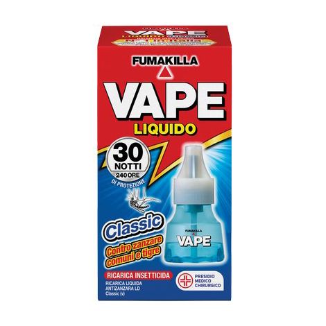 RICARICA LIQUIDA ZANZARE VAPE MAGIC - CLASSIC DURATA NOTTI 30- 30 pezzi