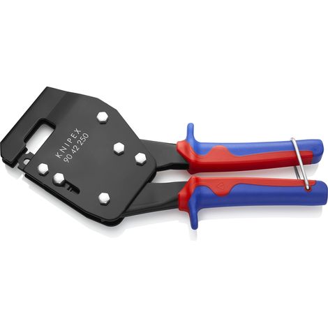 KNIPEX 90 42 250 Punzonatrice per profili di lamiera con manici multicomponente brunita 250 mm