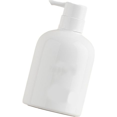 Shampoo-Spenderflasche aus Kunststoff, 500 ml, großes Fassungsvermögen, mit Pumpe, für Badezimmer, weiß (1/5)