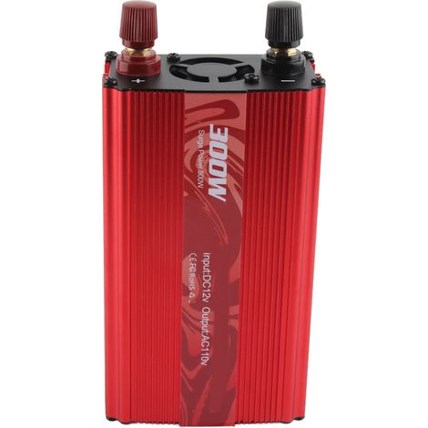Convertisseur CC/CA en alliage d'aluminium, réparation intelligente, onduleur de puissance à onde sinusoïdale 300 W, 12 V à 110 V (1/5)