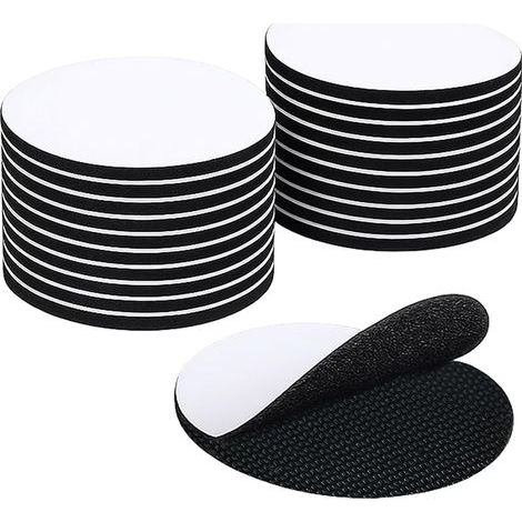 Scratch Double Face Sticker, Adhesive Tapes, Bandes Auto-agrippantes, Adhesive Gripping Tape with Hooks and Loops(Noir) (1/5)