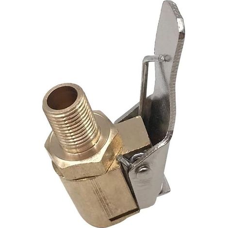 Gonfleur de pneu de voiture, mandrin de pneu, pompe de roue, valve de gonflage, clip adaptateur, connecteur en laiton pour véhicules (1/5)