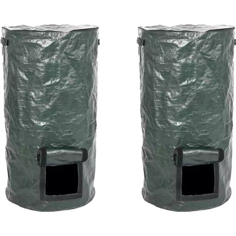 Sac de Compost - Sac de Fermentation Organique en PE Épais - Pour Déchets de Cuisine et de Jardin - 2 Pièces - 35 x 60 cm (1/5)