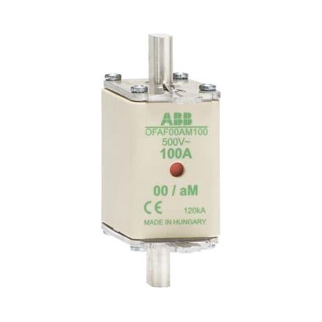 Fusible Couteau 100A AM Taille 00 500V 1SCA022697R2930 ABB 922220