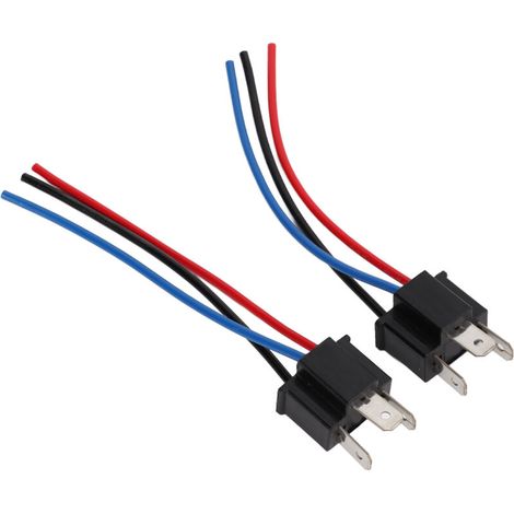 2 Pièces Connecteur H4 Mâle pour Phare, Câble de Raccordement Douille et Prise Luminaire (1/5)