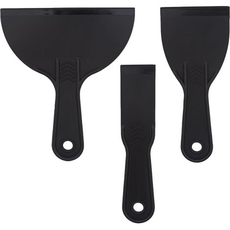 3 Pièces Spatule Plastique,1,5/3/6 Taille Spatule Peinture Grattoir Plastique,Couteau à Mastic de Spatule en Outil de Grattoir de Peinture pour Enlever les étiquettes,Colle,Peinture et Autocollants (1/5)