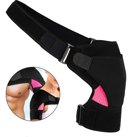 Attelle Épaule - Soutien Compression pour Tendinite Rotule et Blessures Épaule - Manchon Épaule Réglable 78 8 à 140 cm - 1 Pièce (1/5)