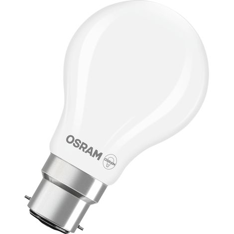 OSRAM Lampe LED  Superstar forme d'ampoule A60 filament dimmable, 2700 K blanc chaud, 5,9 W, B22d, dépolie, 806 lm, pour plafonniers et lampadaires, 15 000 h