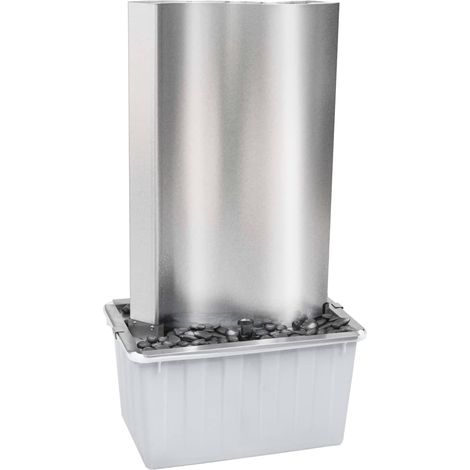 Fontaine de jardin Argenté 60,2x37x122,1 cm Acier inoxydable vidaXL (1/5)